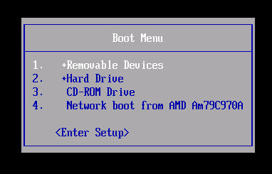 hp boot menu key