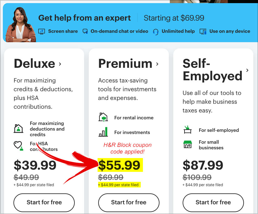 hr block coupon code 2023