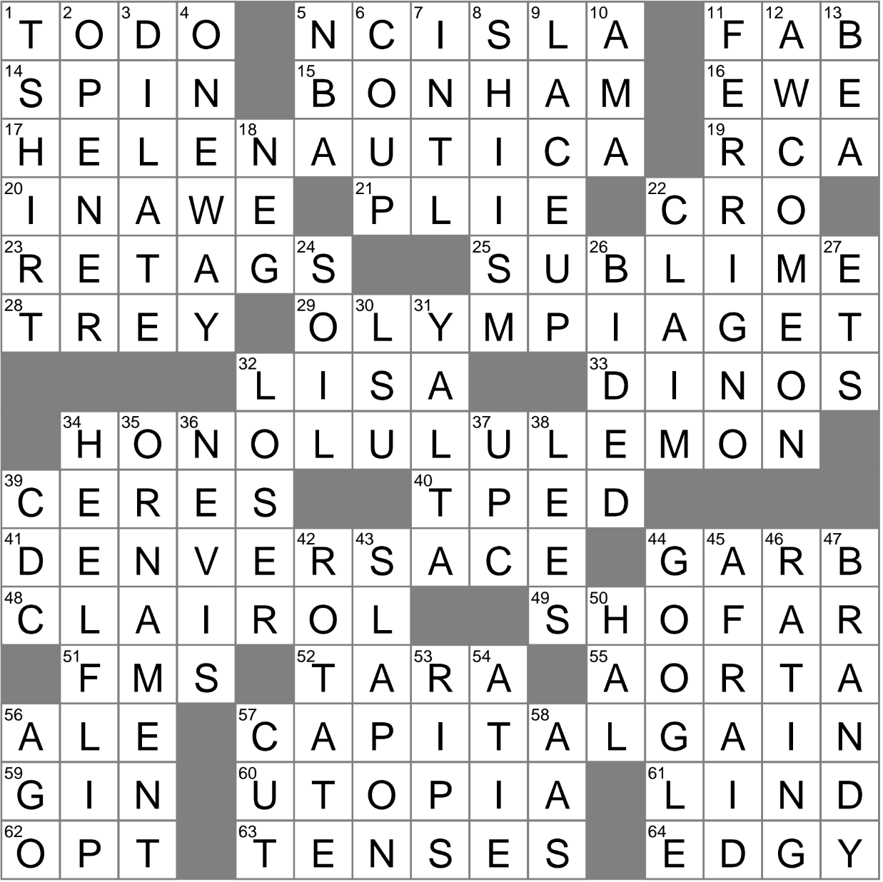 hullabaloo crossword clue