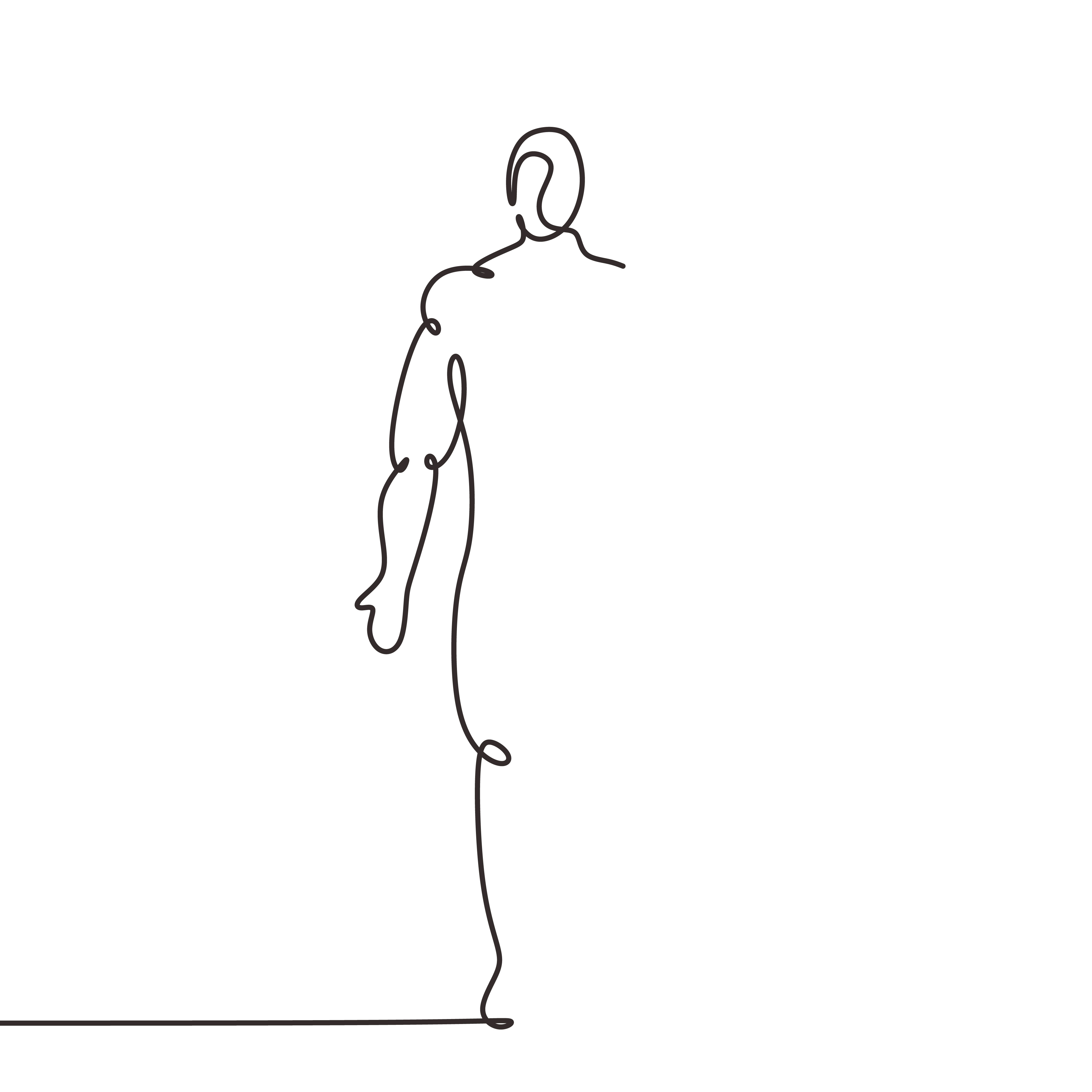 human line drawing