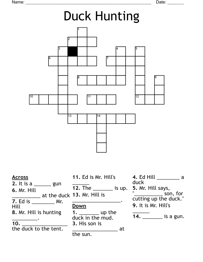 hunting crossword clue