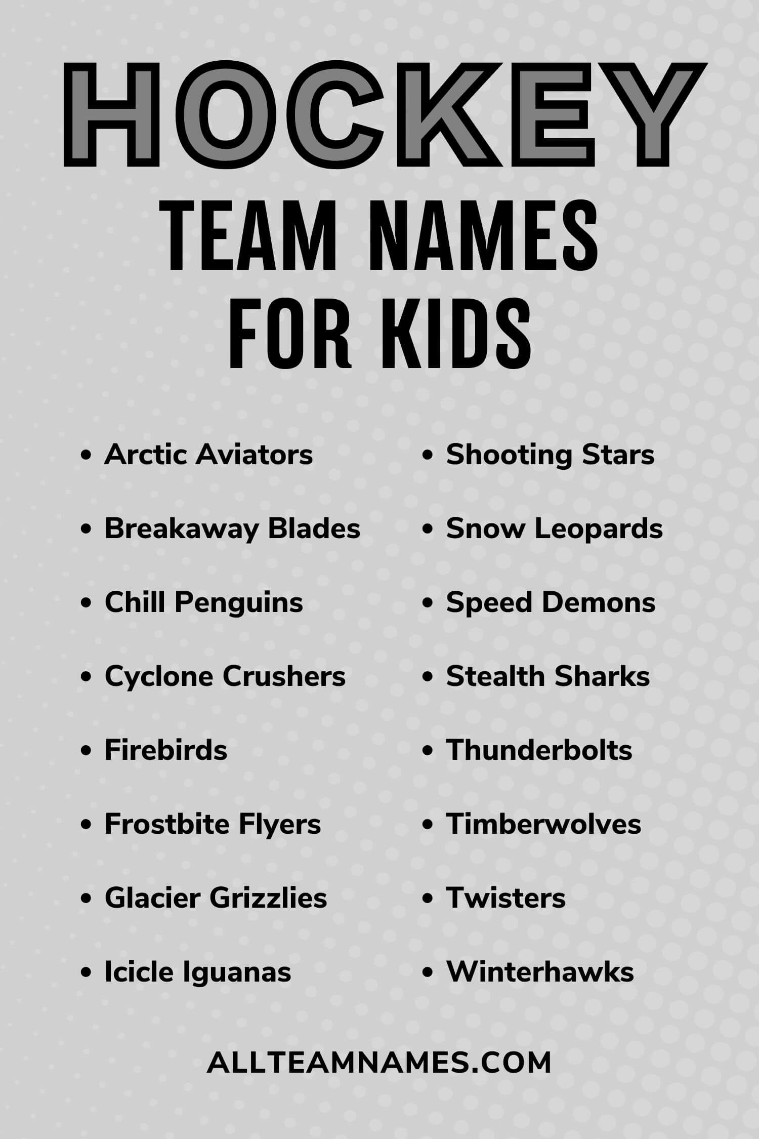 ice hockey team name generator