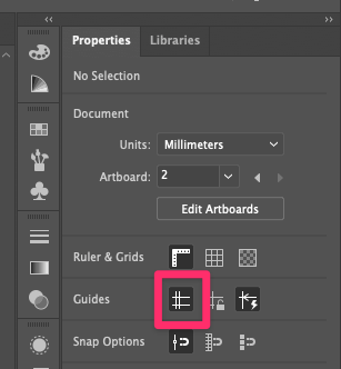 illustrator snap to guides