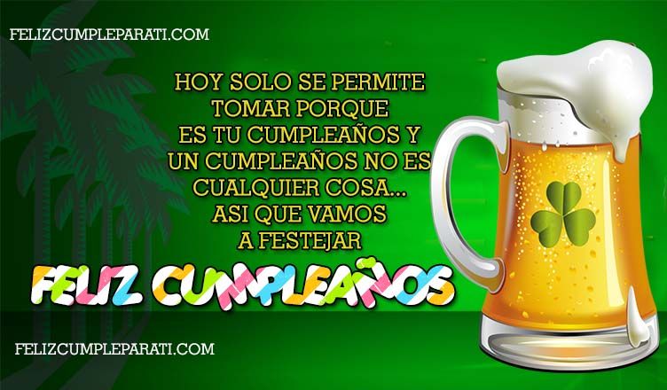 imágenes de feliz cumpleaños con cervezas