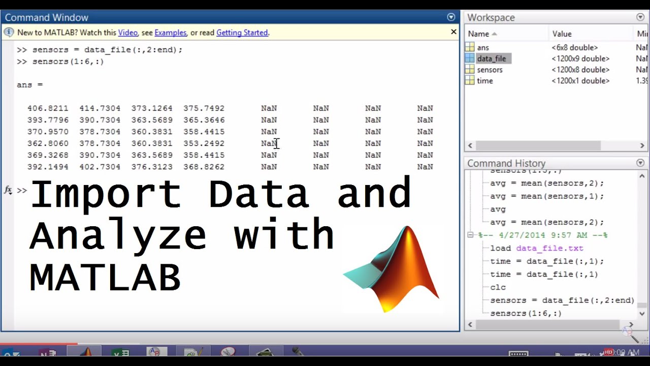 importing data matlab