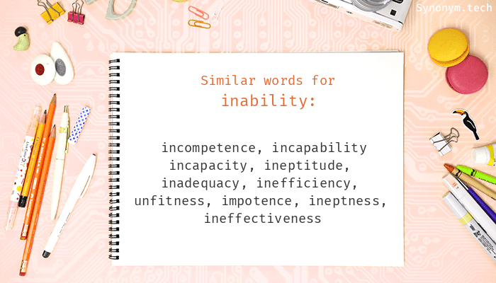 inability synonyms