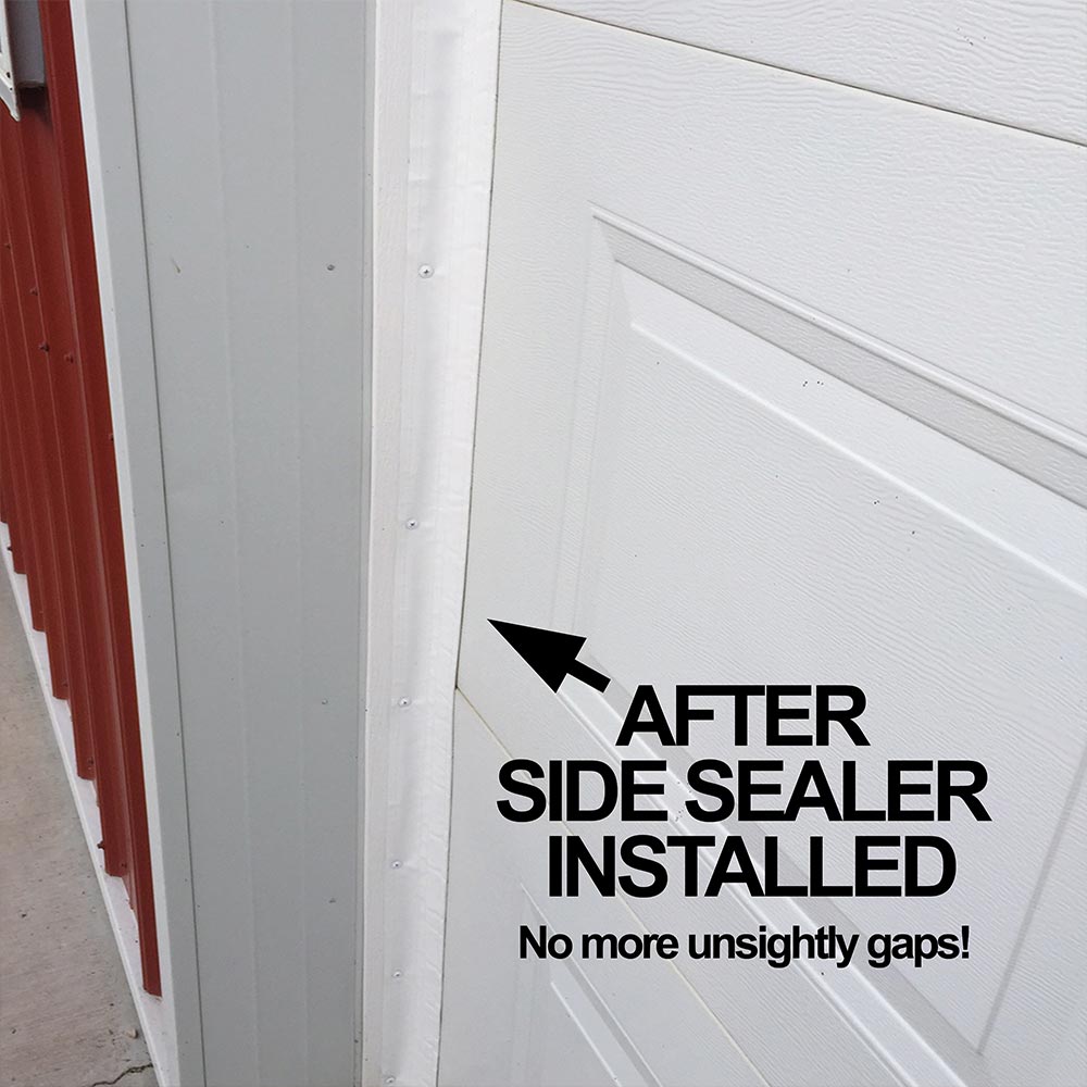 installing garage door seal top and sides