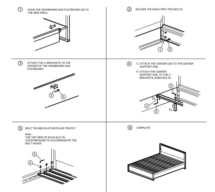 instructions for malm bed