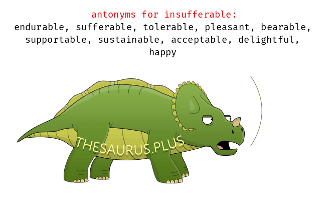 insufferable antonym