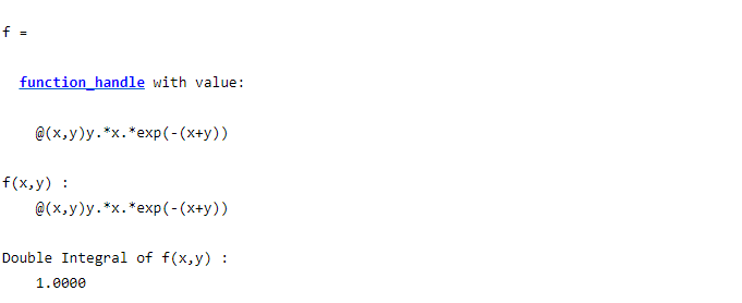 integral in matlab