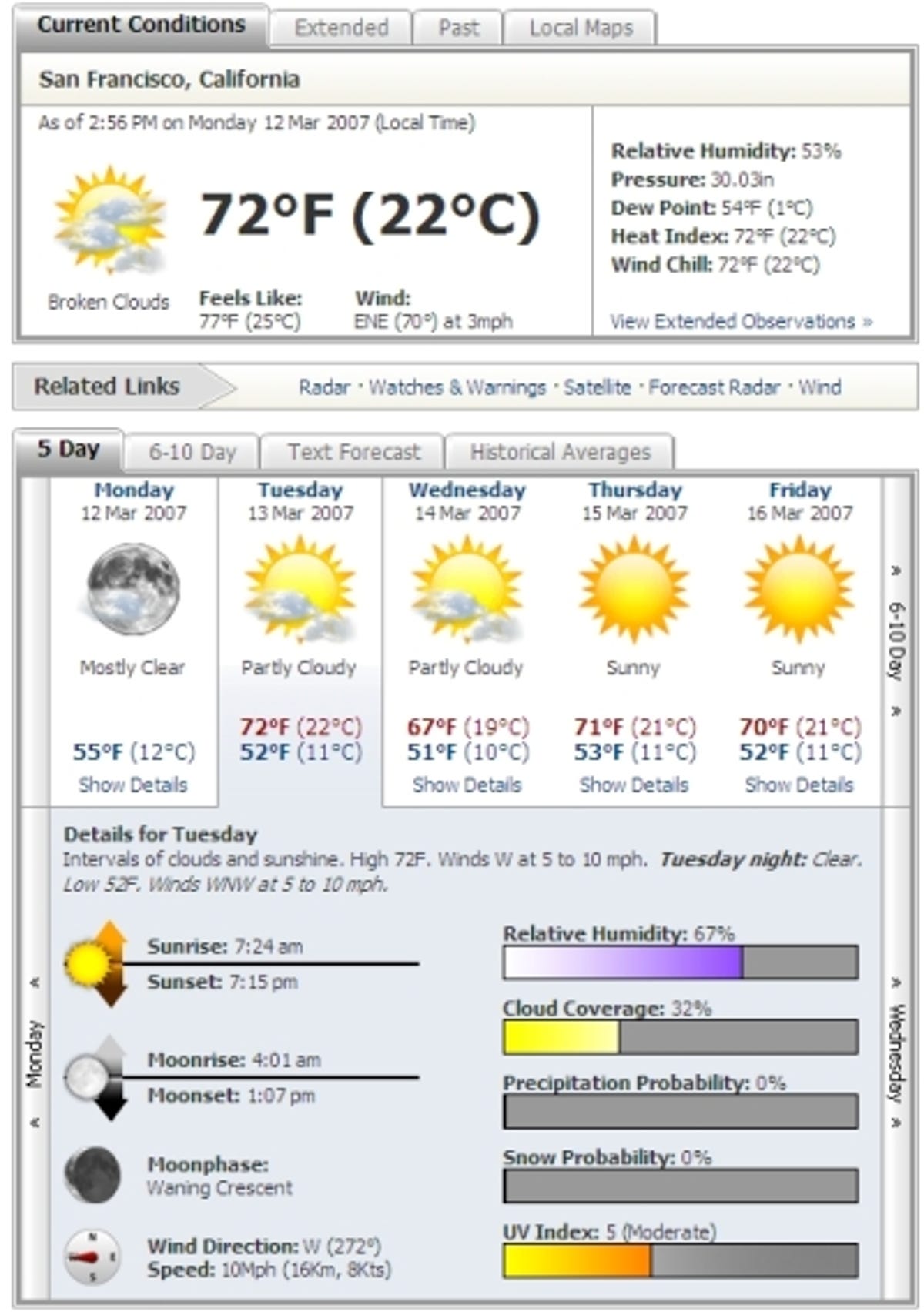 intellicast weather map