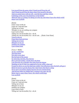 invincible lyrics