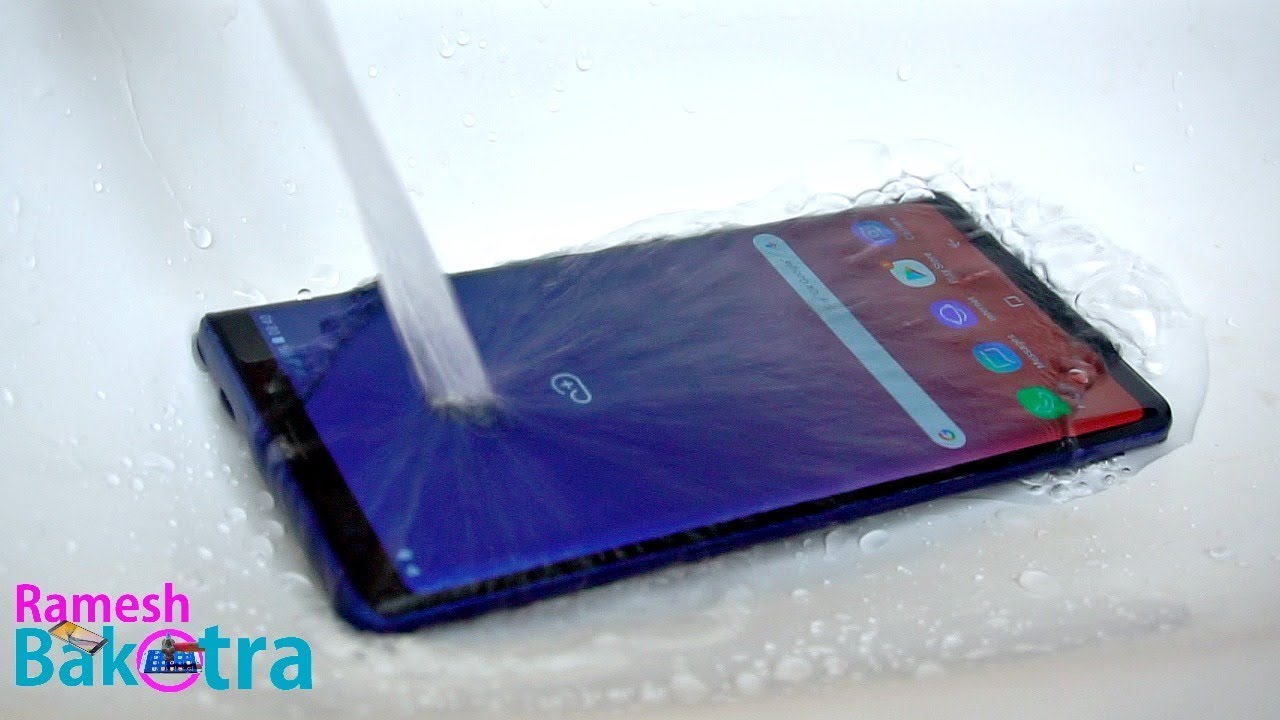 is samsung note 9 waterproof