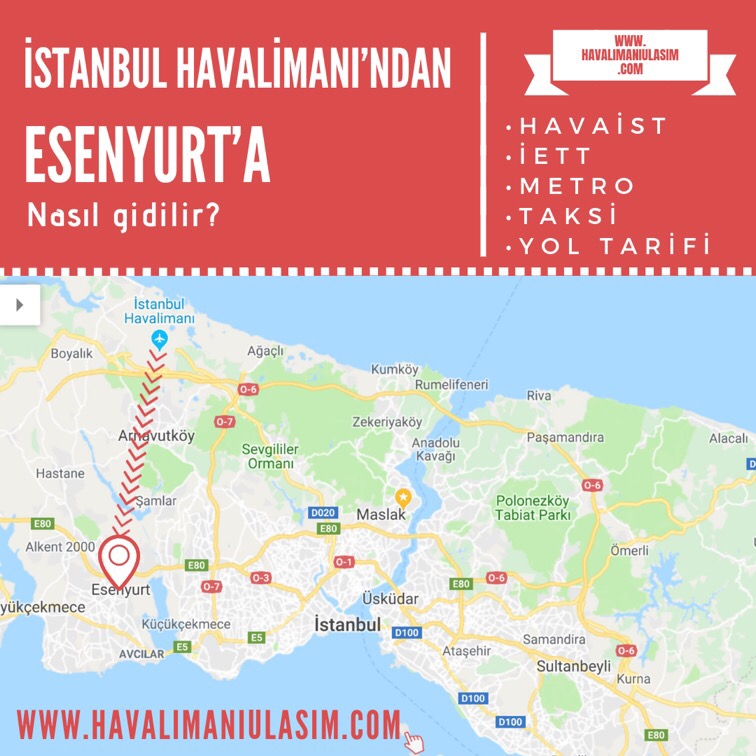 istanbul havalimanı istoç kaç km