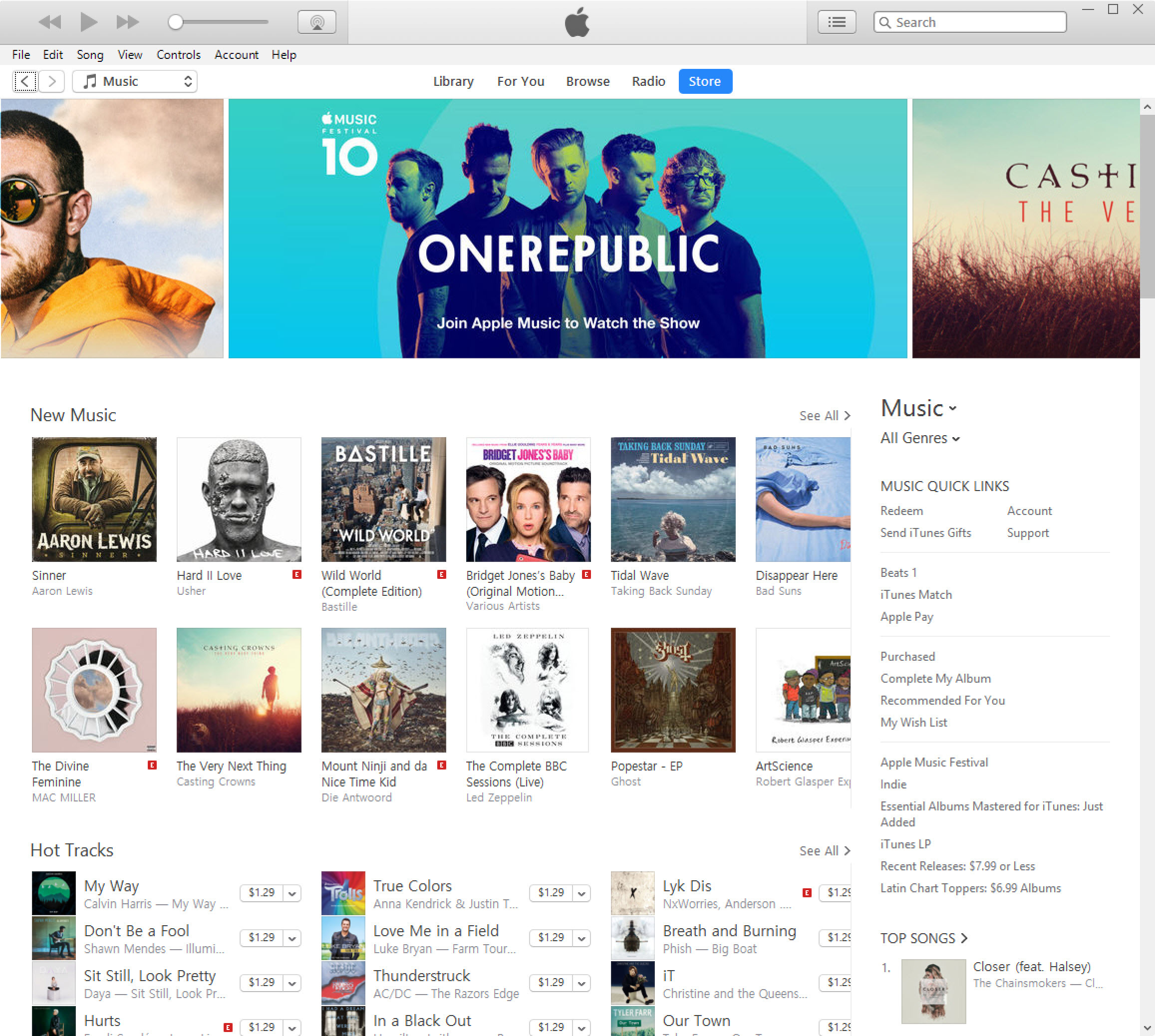 itunes music store