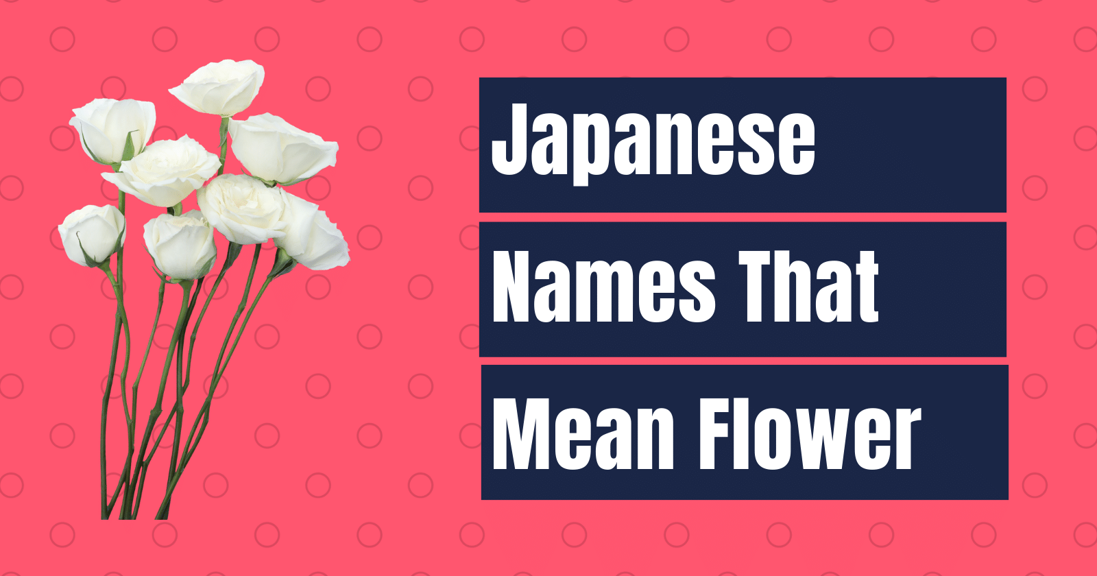 japanese names meaning flower