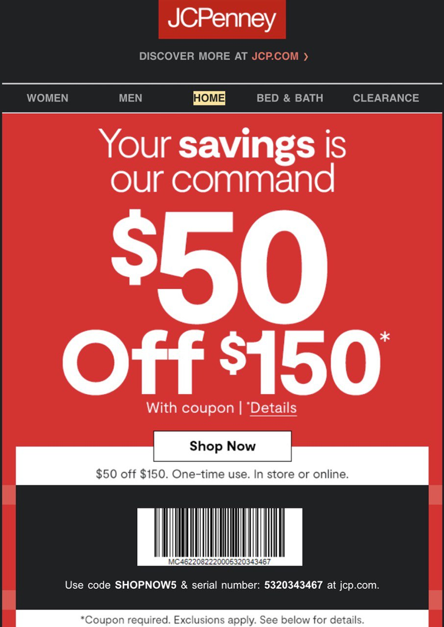 jcpenney coupons january 2023