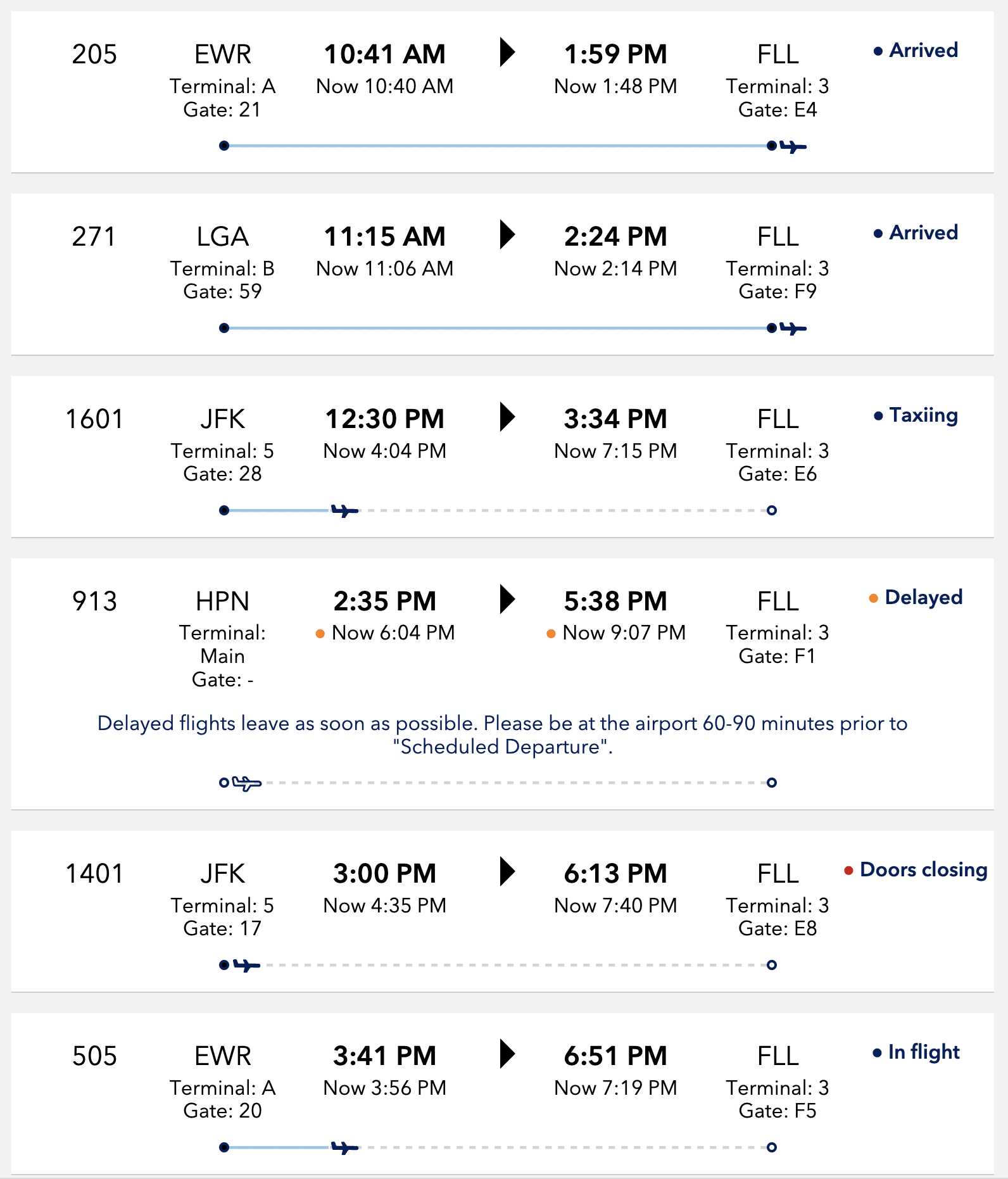 jetblue airlines flight status