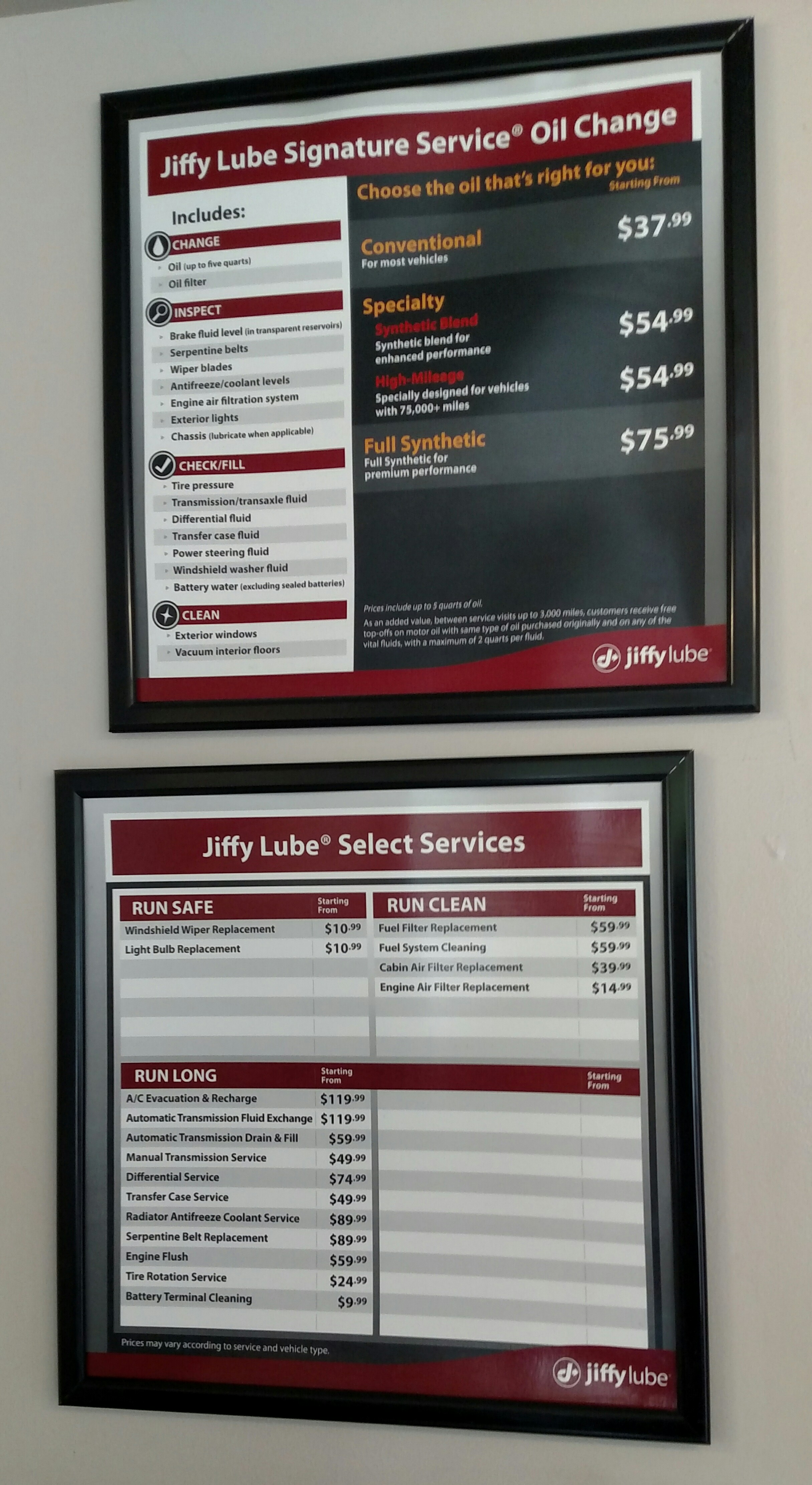 jiffy lube transmission fluid change cost