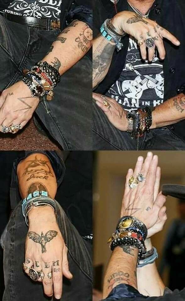 johnny depp hand tattoos