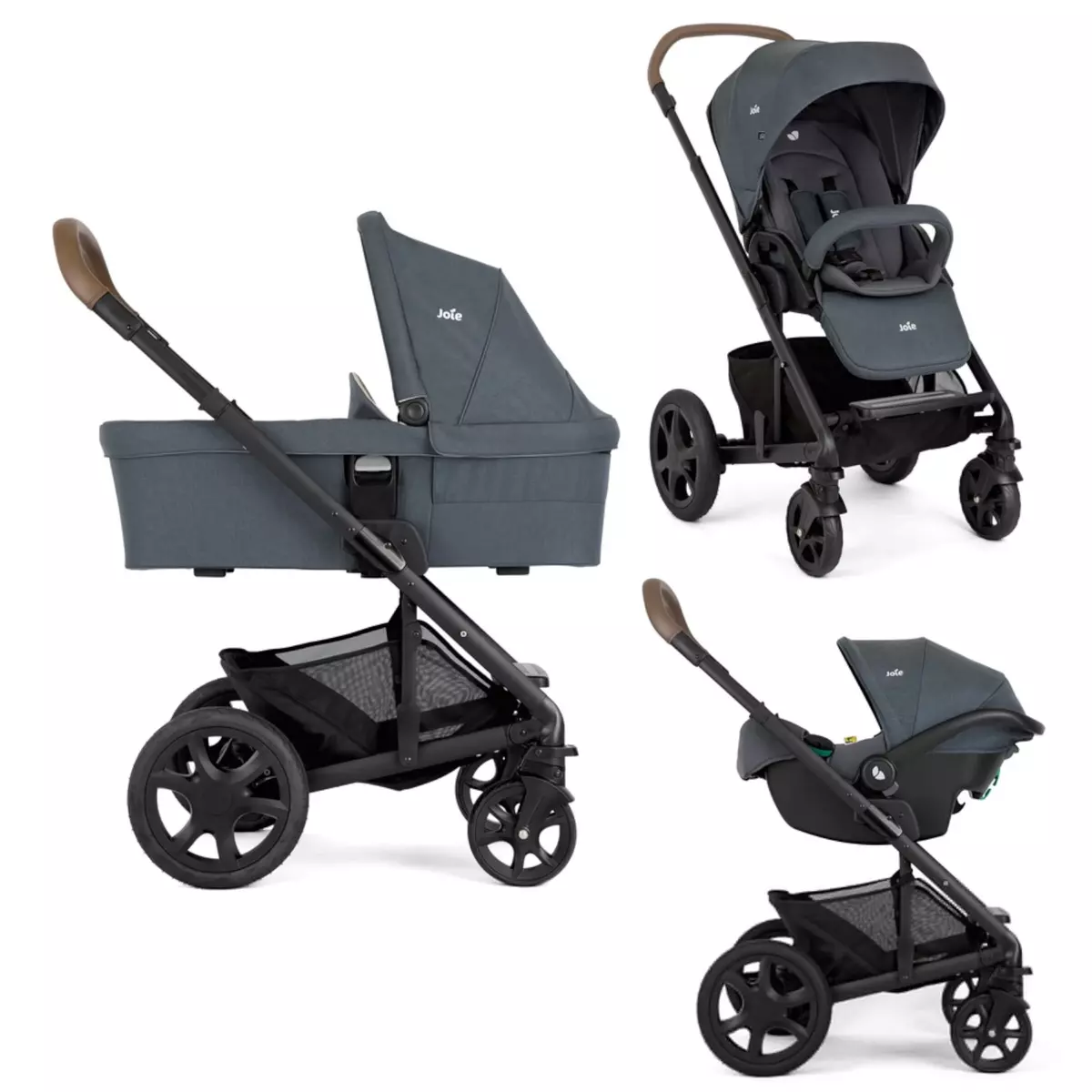 joie chrome pram & pushchair