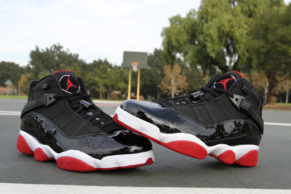 jordan 6 rings black red