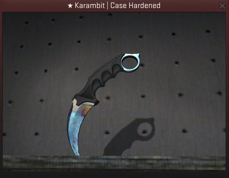 karambit blue gem pattern number