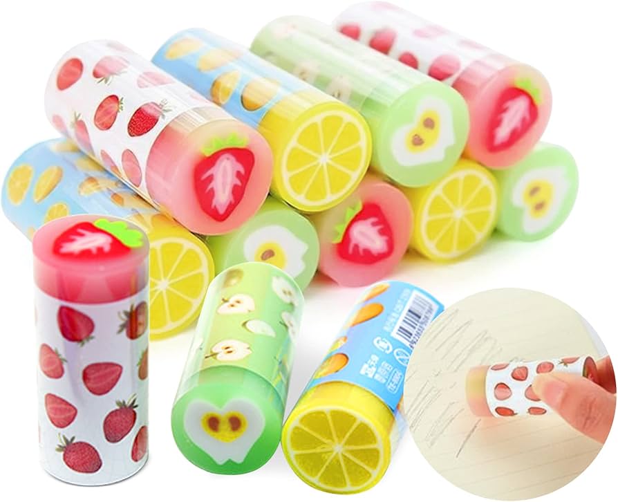 kawaii erasers