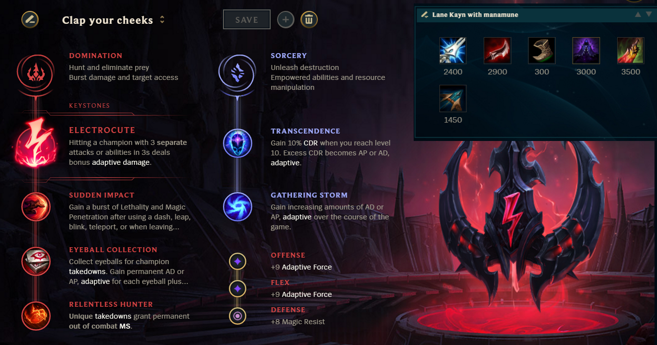 kayn jungle build