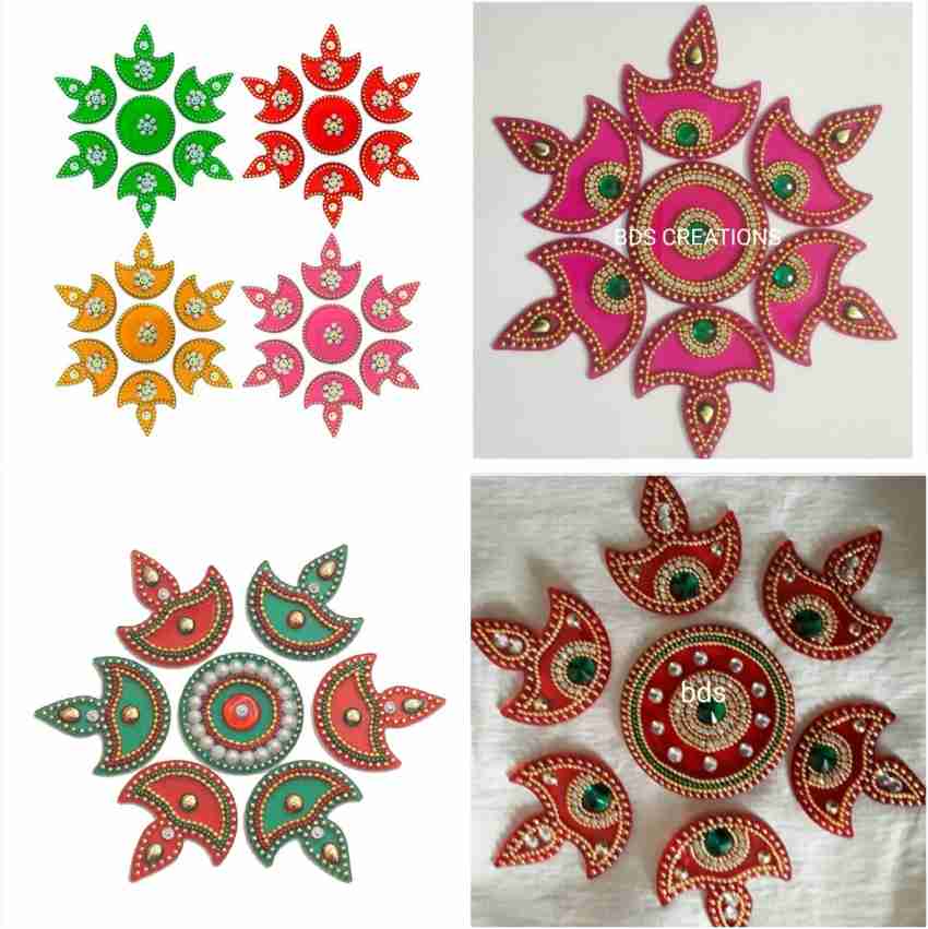 latest acrylic rangoli designs