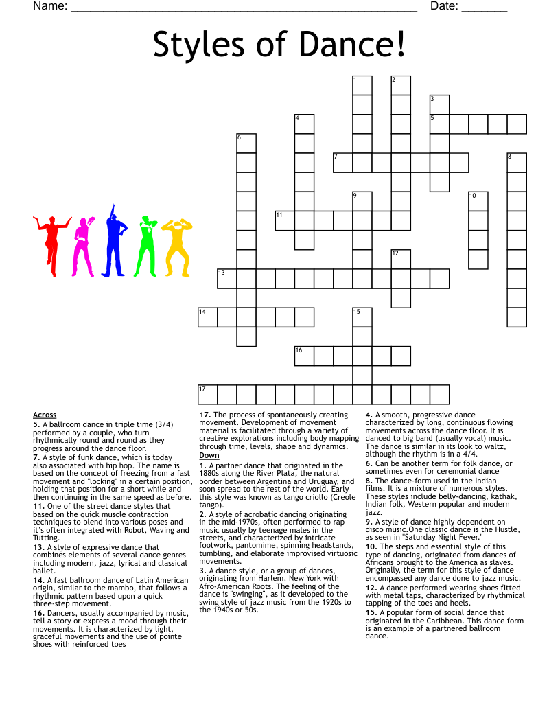 latin dances crossword