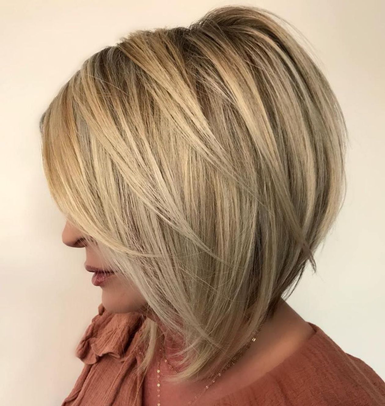 layered inverted bob haircut