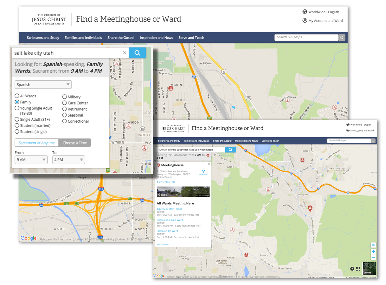 lds meetinghouse locator