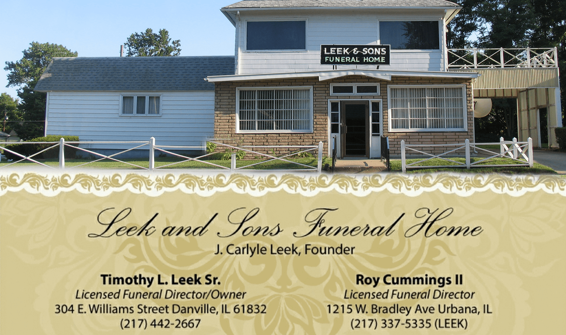leak and sons funeral home locations