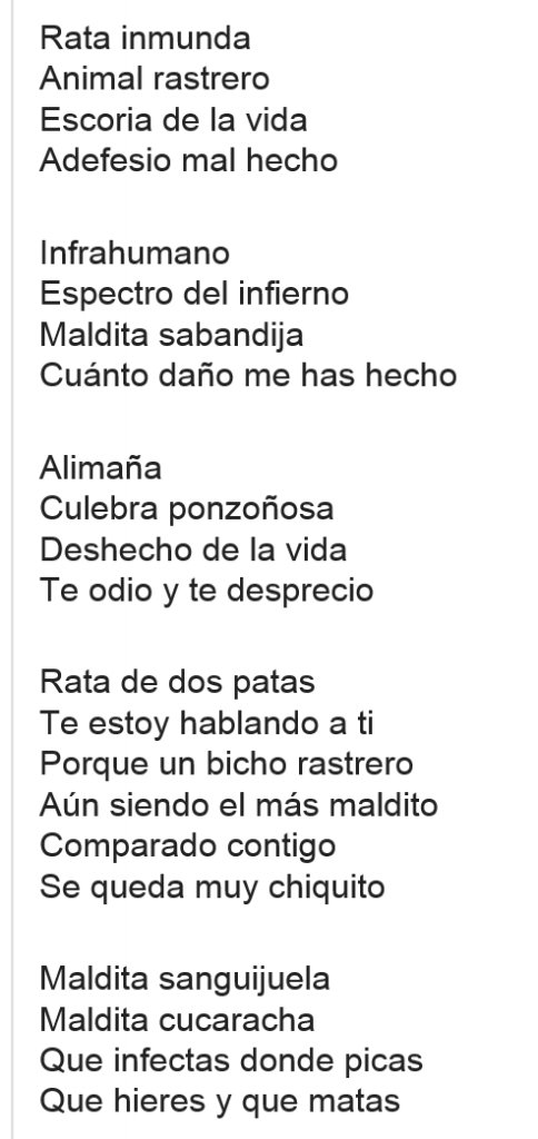 letras de paquita la del barrio rata de dos patas