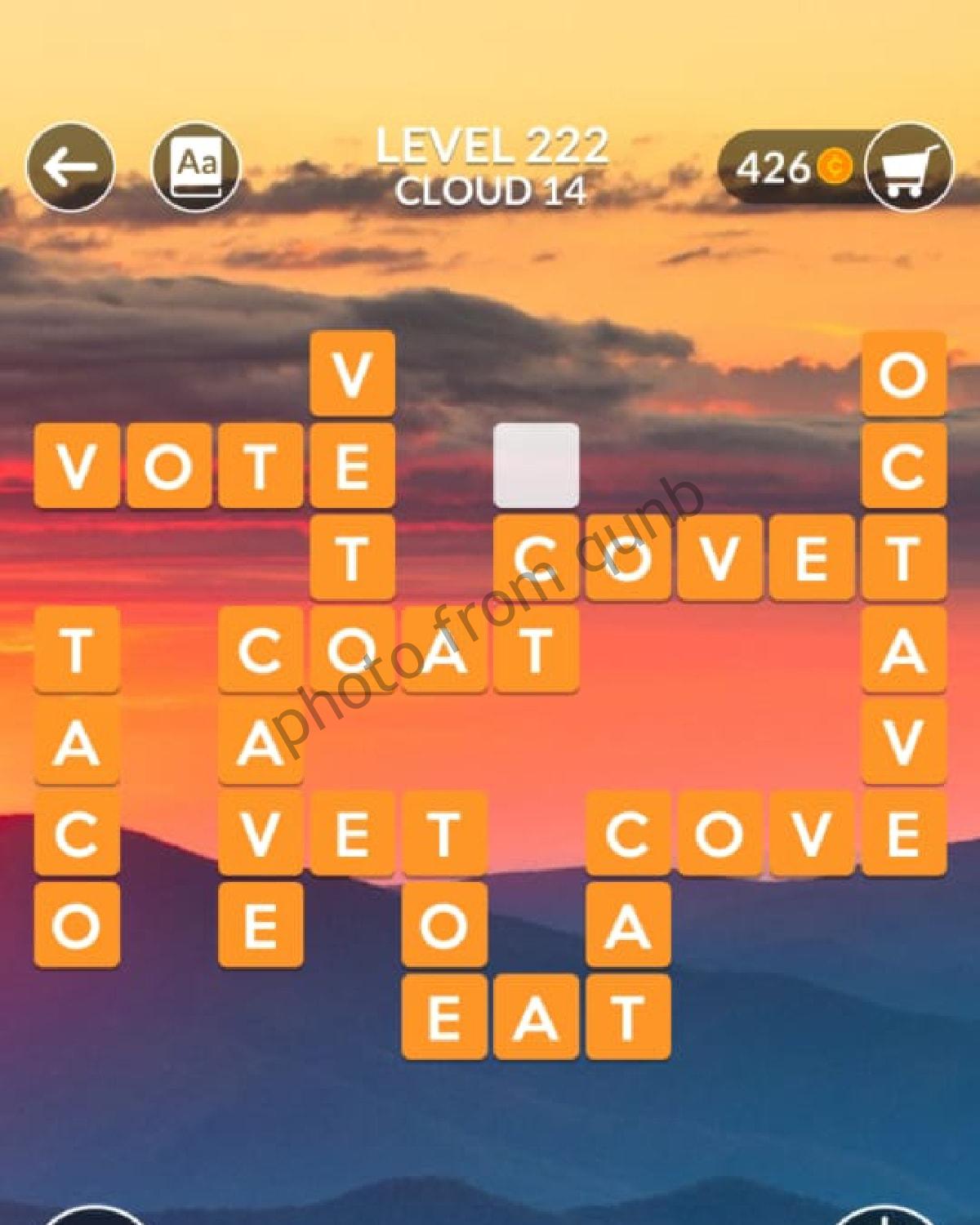 level 222 wordscapes