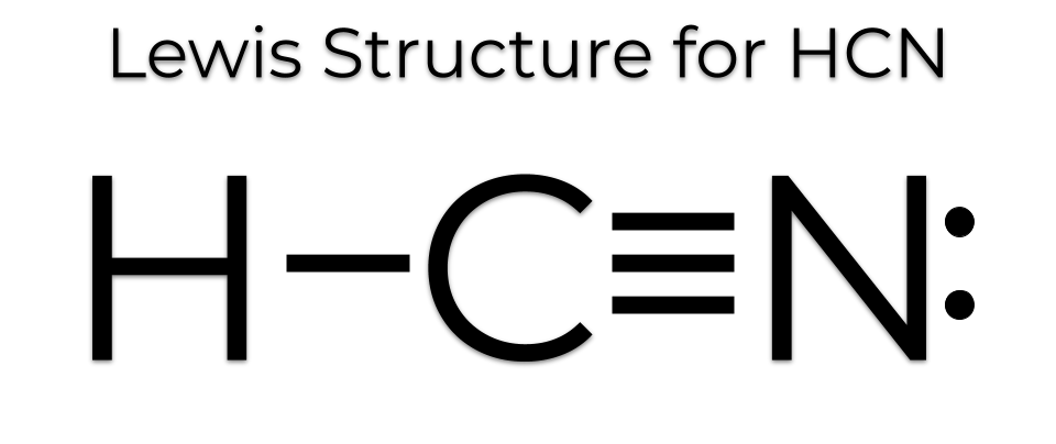 lewis dot structure for hcn