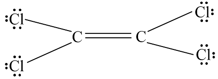 lewis structure of c2cl4