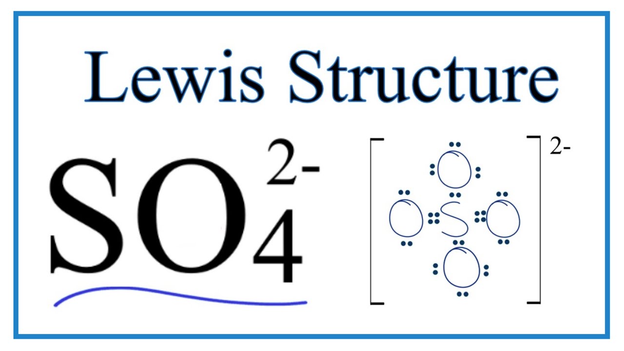 lewis structure of so42-