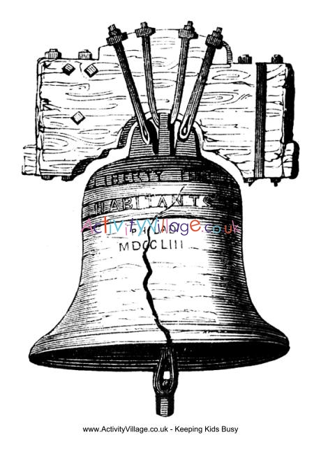 liberty bell coloring page