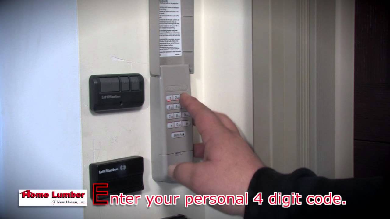 liftmaster keypad reset