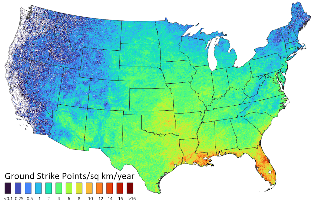 lightning strike map