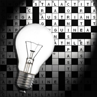 lights up crossword