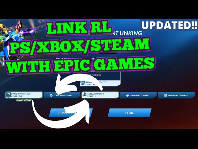 link steam rocket league to epic games