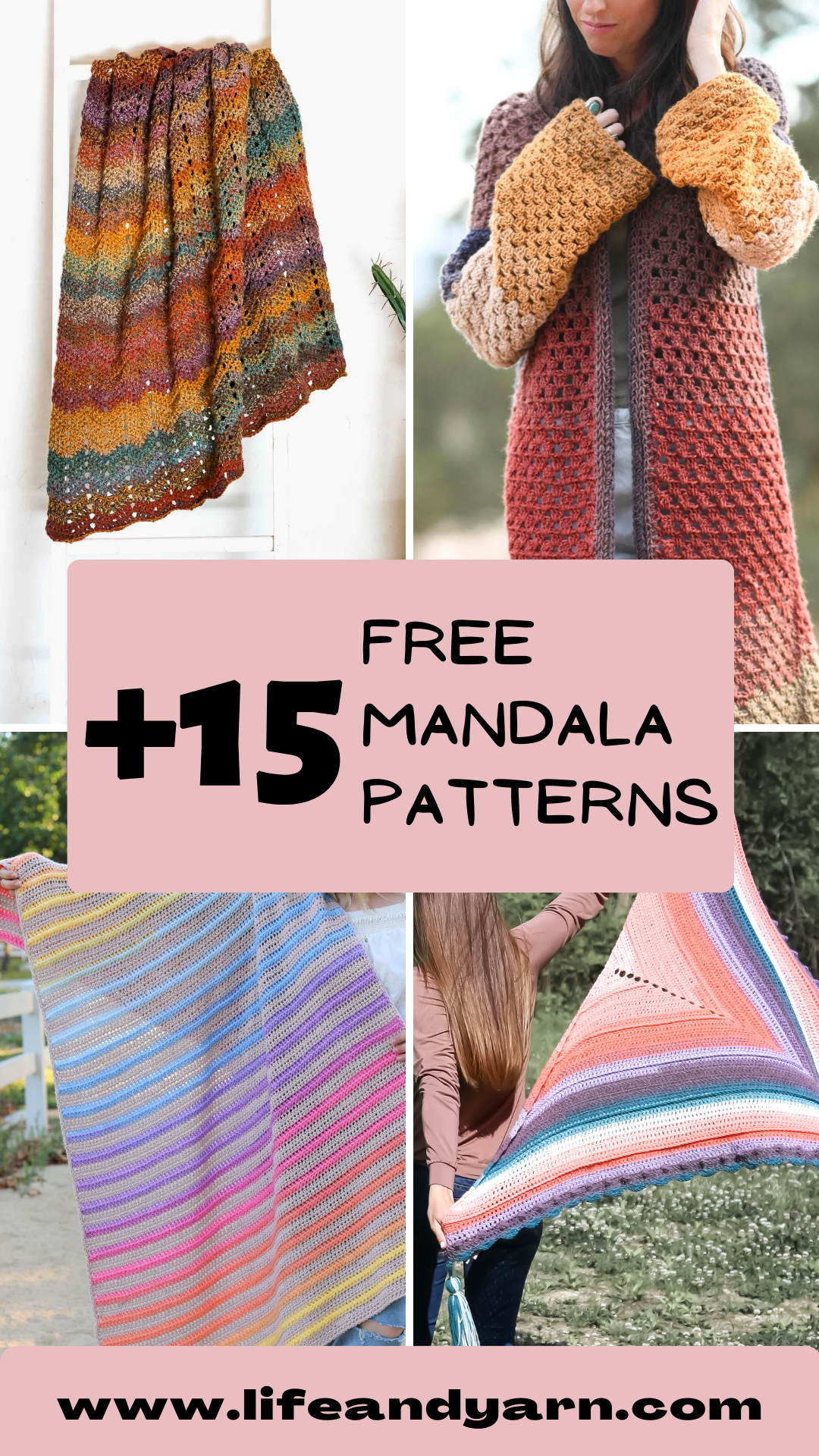 lion brand mandala ombre crochet patterns