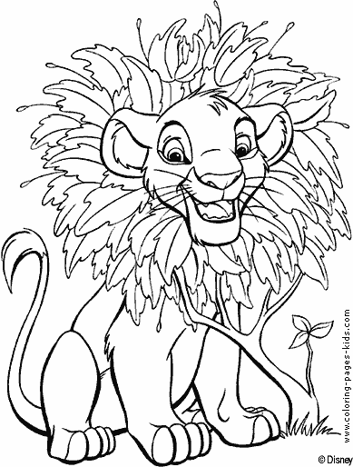 lion king coloring