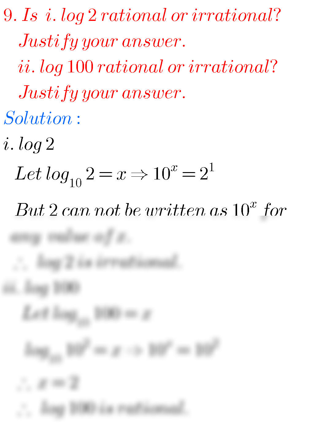 log2 is rational or irrational