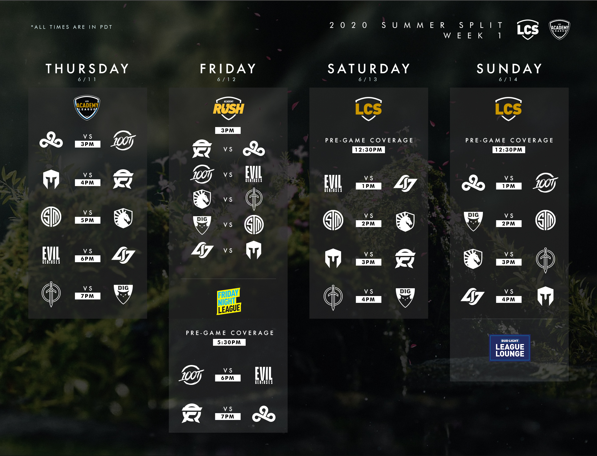 lolesport schedule