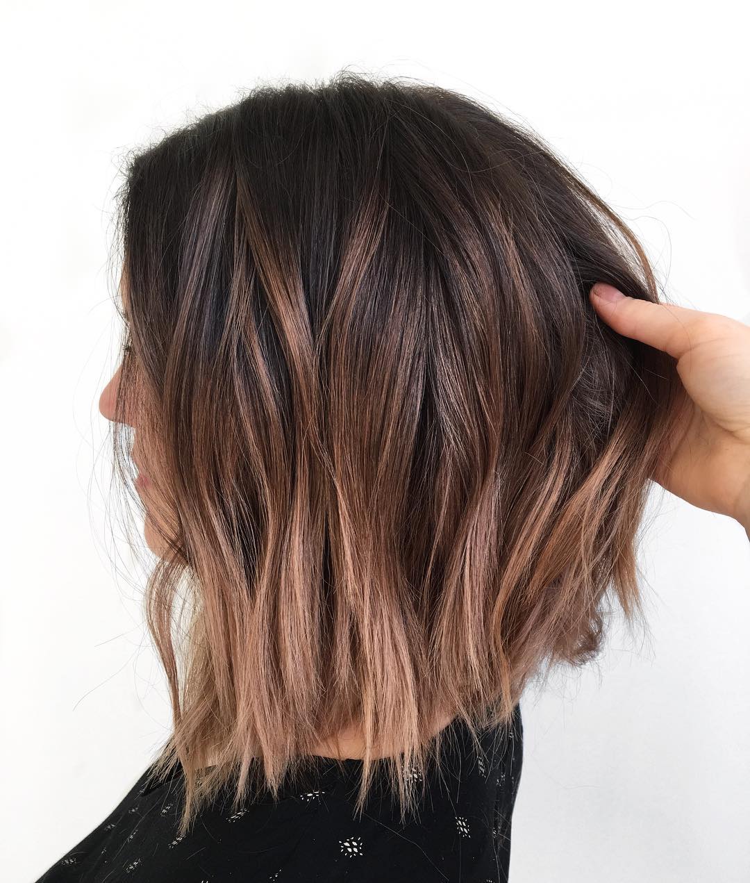 long bob ombre