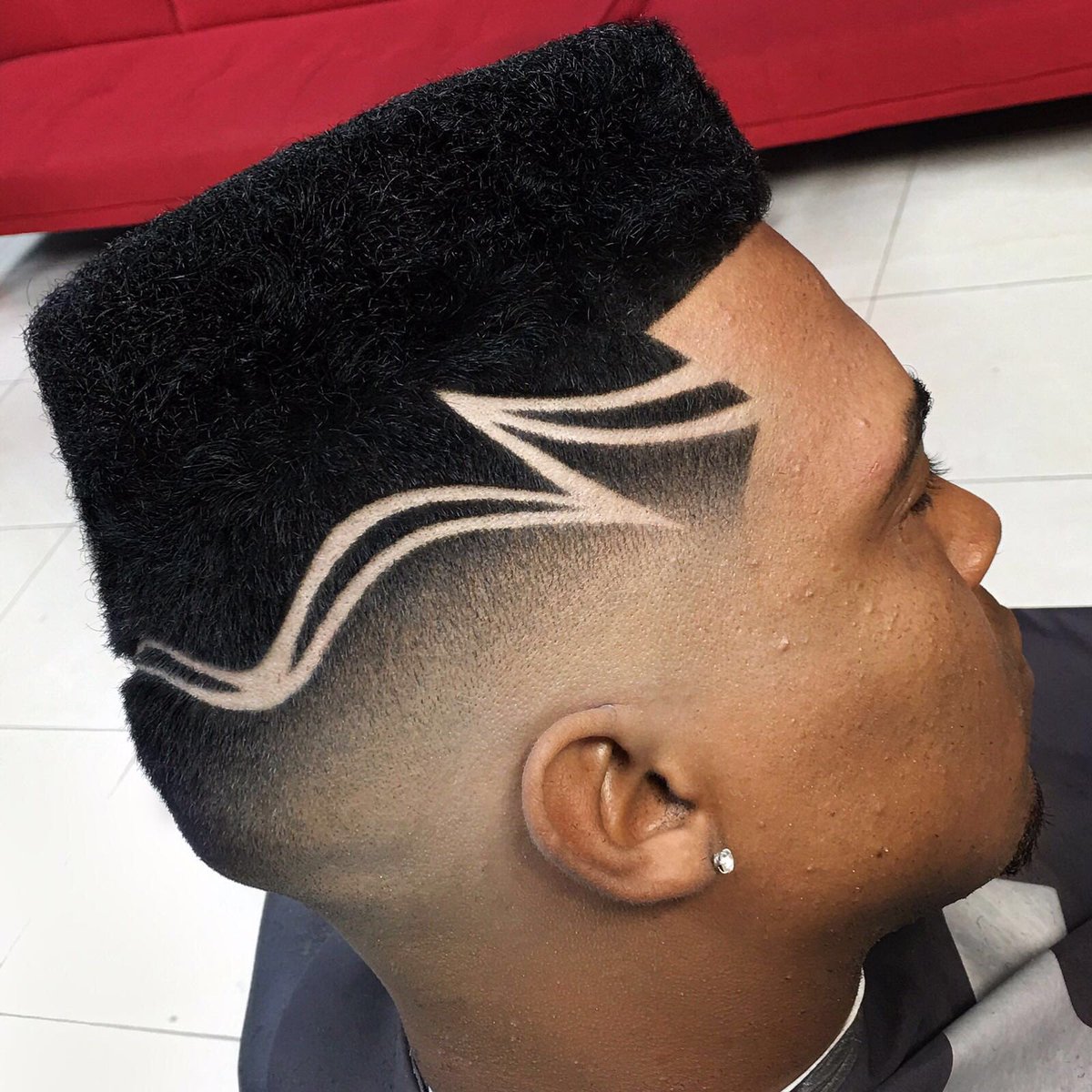 low fade con diseño